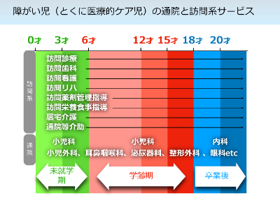 障がい児（とくに医療的ケア児）の通院と訪問系サービス